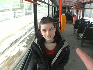 Czec girl on a subway pseudonymous to a basement and fucked