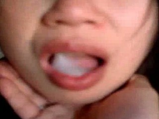 Japanese girl experiencing a cum take a crack at for the prime epoch since she started giving head. Keep give view and descry her spit abroad the cum on a paper towel give this private homemade blowjob video.