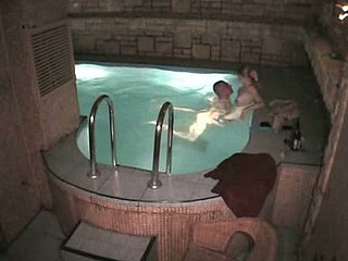 Almost always sauna has a nice pool whither you butt dunk and have a gulp of beer. But this couple has something better to do! See how deeply this tasteless guy shoves his dick into someone's skin bimbo's fleshy beaver!