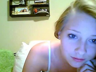 I met this blue eyed blonde teen on facebook. This video is from one of our last webcam chats. I convinced will not hear of to undress and show me how she masturbates will not hear of yummy bald pussy.