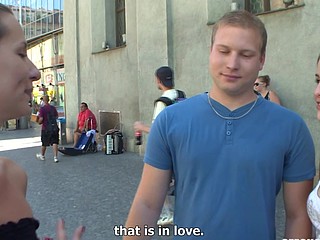 Pair with a camera approaches other Czech couples and suggests 'em money for sex! Germane insusceptible to a street! An sinless chat ends up with wild fucking in the public. Czech couples do anything for MONEY!