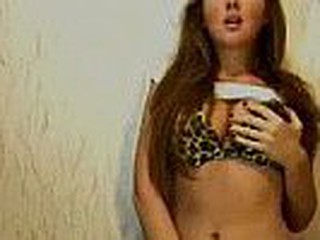 this gorgeous brunette teen does an incredible strip tease upstairs their way webcam. shows their way big firm tits and the cutest ass you have ever seen. she needs fucked hard...